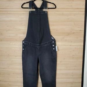 New GAP Black Denim Maternity Overalls